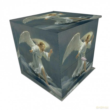 Memo Block: Glorious Angel: High-quality block of notepapers in a presentation cube box with built-in drawer - Peony Press [KSIĄŻKA]
