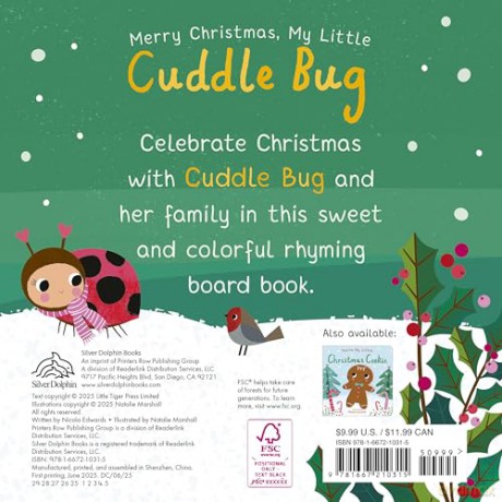 Merry Christmas, My Little Cuddle Bug - Nicola Edwards [KSIĄŻKA]
