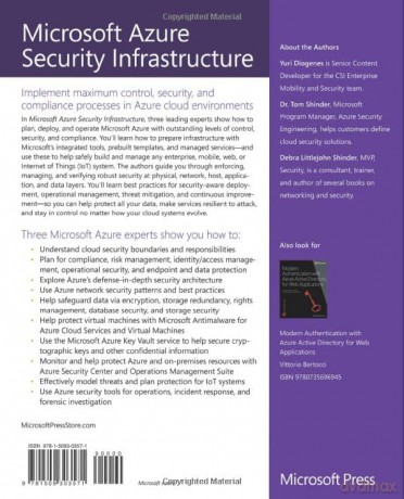 Microsoft Azure Security Infrastructure - Yuri Diogenes [KSIĄŻKA]