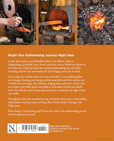 Modern Knifemaking for Beginners: Step-by-step instruction for forging your own knife from expert bladesmiths, including making your own handle, sheath, and sharpening - Laura Zerra [KSIĄŻKA]