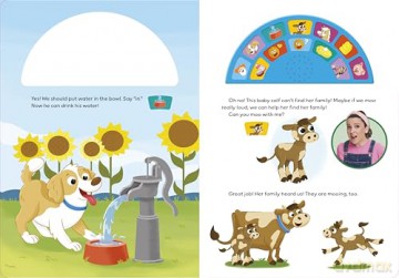 Ms Rachel: A Day on the Farm: An Interactive Read and Listen Noisy Sound Book with 12 Fun Sounds - Ms Rachel [KSIĄŻKA]