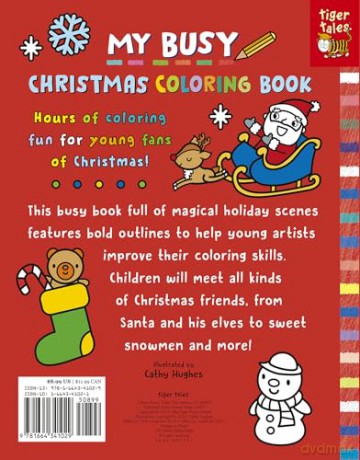 My Busy Christmas Coloring Book - Cathy Hughes [KSIĄŻKA]