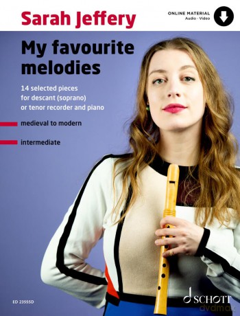 My Favourite Melodies - 14 Selected Pieces - Soprano Recorder - Sarah Jeffery [KSIĄŻKA]