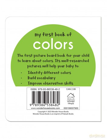 My First Book of Colors: First Board Book - Wonder House Books [KSIĄŻKA]