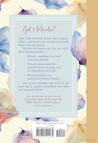 My Prayer Journal: 3-Minute Prayers for the Worried Heart - Compiled by Barbour Staff [KSIĄŻKA]