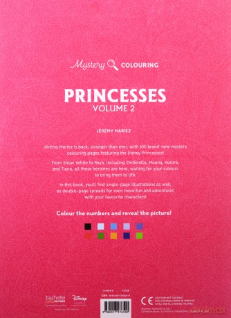 Mystery Colouring - Princesses Vol. 2: Reveal iconic Disney characters with colour by number - Jerémy Mariez [KOMIKS]