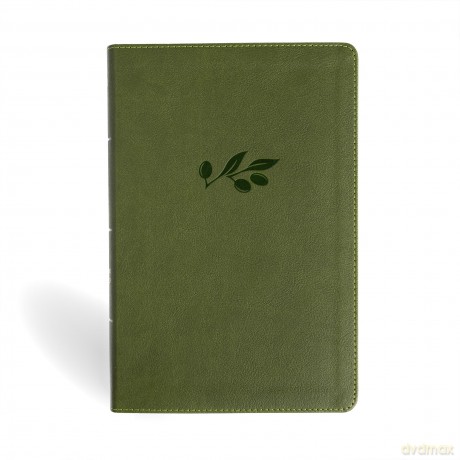 NASB Giant Print Reference Bible, Olive LeatherTouch, Indexed [KSIĄŻKA]