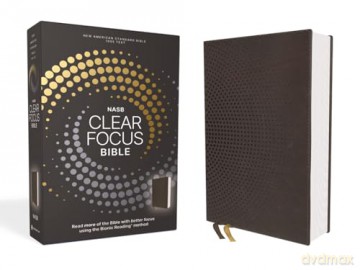 NASB, Clear Focus Bible, Leathersoft, Charcoal Brown: Read more of the Bible with better focus - Zondervan [KSIĄŻKA]