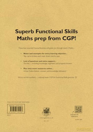 New Functional Skills Maths Level 2 - Course Booklets Pack - CGP Books [KSIĄŻKA]