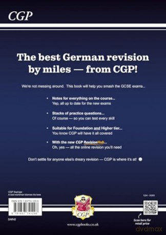 New GCSE German AQA Revision Guide with CGP RevisionHub - CGP Books [KSIĄŻKA]