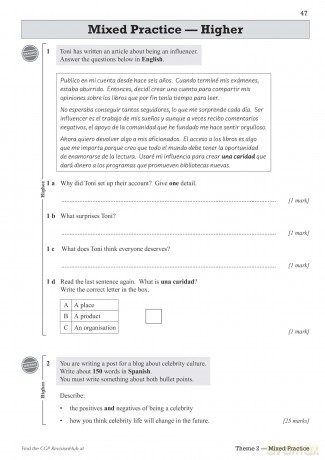 New GCSE Spanish AQA Exam Practice Workbook with CGP RevisionHub - CGP Books [KSIĄŻKA]