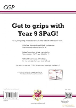 New KS3 Year 9 Spelling, Punctuation and Grammar Targeted Workbook - CGP Books [KSIĄŻKA]