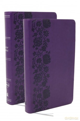 NKJV Personal Size End-of-verse Reference Bible with Journal SET, Purple Leathersoft, Comfort Print - Thomas Nelson [KSIĄŻKA]
