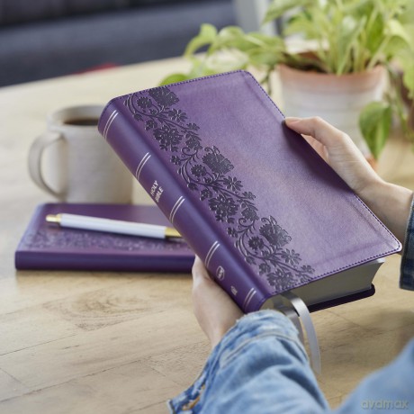 NKJV Personal Size End-of-verse Reference Bible with Journal SET, Purple Leathersoft, Comfort Print - Thomas Nelson [KSIĄŻKA]