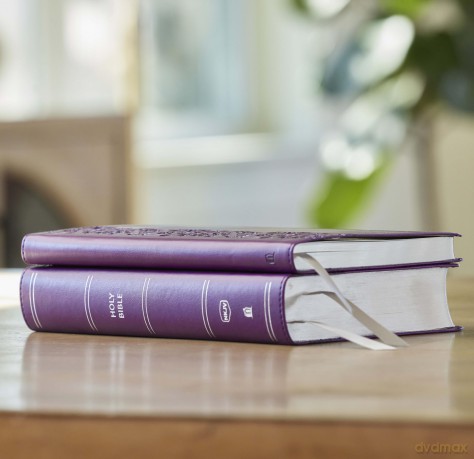 NKJV Personal Size End-of-verse Reference Bible with Journal SET, Purple Leathersoft, Comfort Print - Thomas Nelson [KSIĄŻKA]