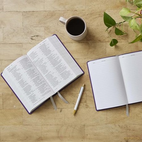 NKJV Personal Size End-of-verse Reference Bible with Journal SET, Purple Leathersoft, Comfort Print - Thomas Nelson [KSIĄŻKA]