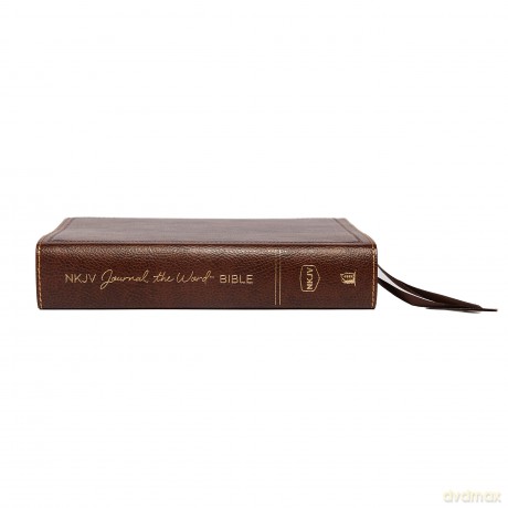 NKJV, Journal the Word Bible, Bonded Leather, Brown, Red Letter, Comfort Print: Reflect, Journal, or Create Art Next to Your Favorite Verses - Thomas Nelson [KSIĄŻKA]