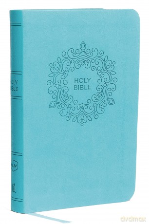 NKJV, Thinline Bible, Compact, Leathersoft, Blue, Red Letter, Comfort Print - Thomas Nelson [KSIĄŻKA]