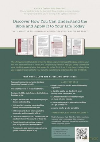 NLT Life Application Study Bible, Third Edition, Personal Size - Tyndale House [KSIĄŻKA]