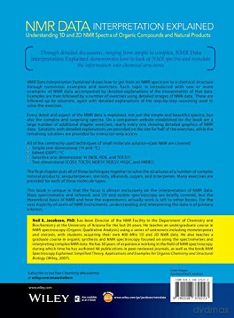 NMR Data Interpretation Explained: Understanding 1D and 2D NMR Spectra of Organic Compounds and Natural Products - Neil E. Jacobsen [KSIĄŻKA]