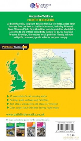 North Yorkshire Accessible Walks for All Pathfinder Walking Guide | Ordnance Survey | 33 Accessible Walks | Wheelchair | Pushchairs | Young Families | History | Wildlife | Natural Beauty: 93 - Debbie North [KSIĄŻKA]