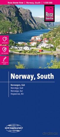 Norway south Map 1:500,000 scale - Waterproof and with real photos - Reise Know-How [KSIĄŻKA]