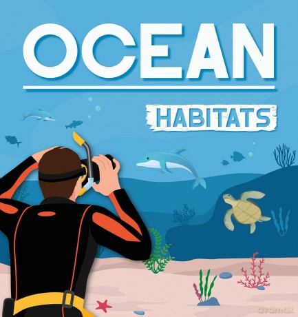 Ocean Habitats - Alex Hall [KSIĄŻKA]