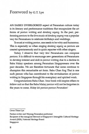 Pantun Baba Chan: The Art and Beauty of Traditional Baba Malay Poetry - Chan Eng Thai [KSIĄŻKA]