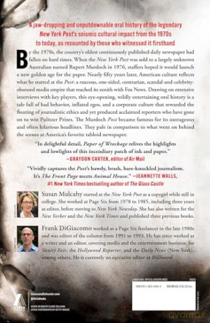 Paper of Wreckage: The Rogues, Renegades, Wiseguys, Wankers, and Relentless Reporters Who Redefined American Media - Frank DiGiacomo [KSIĄŻKA]