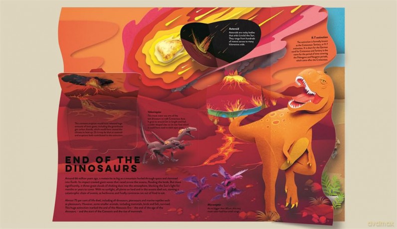 Paper World: Dinosaurs: A fact-packed novelty book with 30 flaps to lift! - Ruth Symons [KSIĄŻKA]