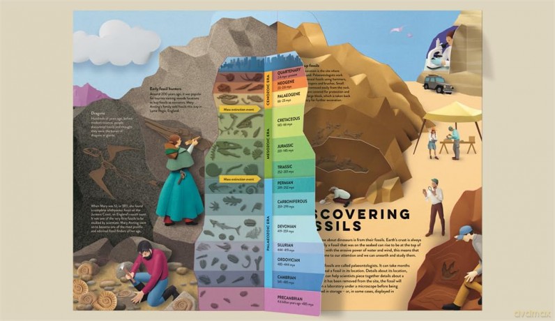 Paper World: Dinosaurs: A fact-packed novelty book with 30 flaps to lift! - Ruth Symons [KSIĄŻKA]