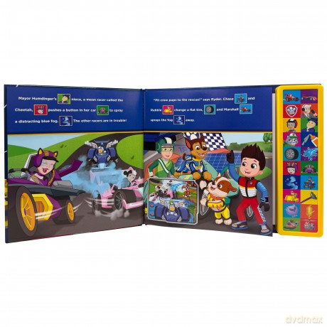 PAW Patrol Chase, Marshall, Skye, and More! - Race to the Rescue 20-Button Sound Book - PI Kids - PI Kids [KSIĄŻKA]