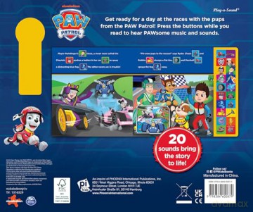 PAW Patrol Chase, Marshall, Skye, and More! - Race to the Rescue 20-Button Sound Book - PI Kids - PI Kids [KSIĄŻKA]