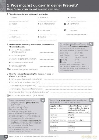 Pearson Edexcel GCSE German Vocabulary, Grammar and Translation Workbook - Gabriela Hallas [KSIĄŻKA]