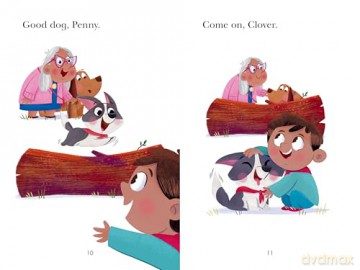 Penny and Clover, Up and Over - Erica S. Perl [KSIĄŻKA]