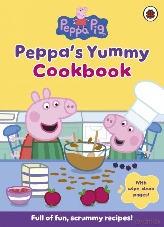 Peppa Pig: Peppa's Yummy Cookbook: A fun and easy recipe book for kids with wipe-clean pages - Peppa Pig [KSIĄŻKA]