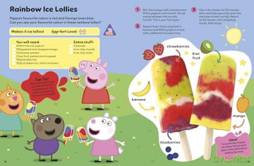 Peppa Pig: Peppa's Yummy Cookbook: A fun and easy recipe book for kids with wipe-clean pages - Peppa Pig [KSIĄŻKA]