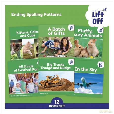 Phonic Books Lift Off Readers Ending Spelling Patterns - Phonic Books [KSIĄŻKA]