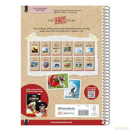 Phonic Books The Fact Files 1 Activities: Adjacent consonants and consonant digraphs, suffixes -ed and -ing - Phonic Books [KSIĄŻKA]