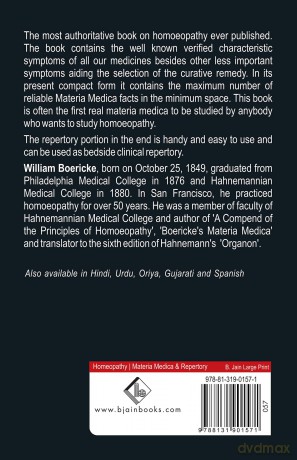 Pocket Manual of Materia Medica and Repertory and a Chapter on Rare and Uncommon Remedies - Boericke Dr. William [KSIĄŻKA]