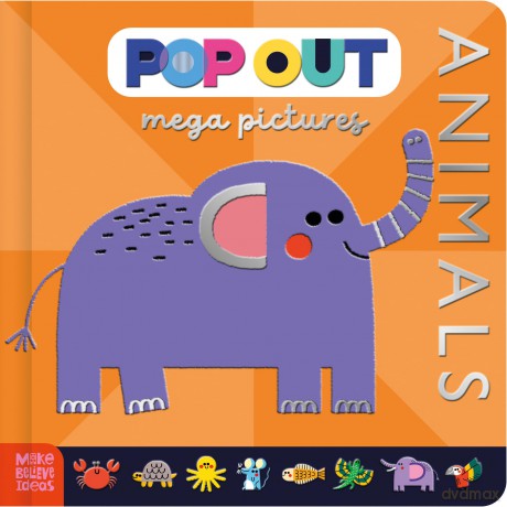 Pop Out Mega Pictures Animals - Zaina Abbas [KSIĄŻKA]