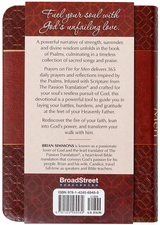 Prayers on Fire for Men: 365 Days of Praying the Psalms - Brian Simmons [KSIĄŻKA]