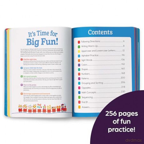 Preschool Big Fun Workbook: 256-Page Preschool Learning and Activity Workbook Full of Preschool Math, Writing Practice, Shapes Practice, Puzzles and More - Highlights Learning [KSIĄŻKA]