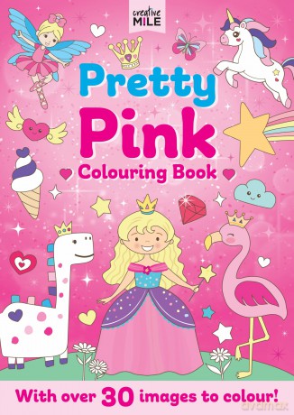 Pretty Pink Colouring Book - Creative Mile [KSIĄŻKA]