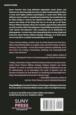 Queer Pleasure Without Apology - Greg Goldberg [KSIĄŻKA]