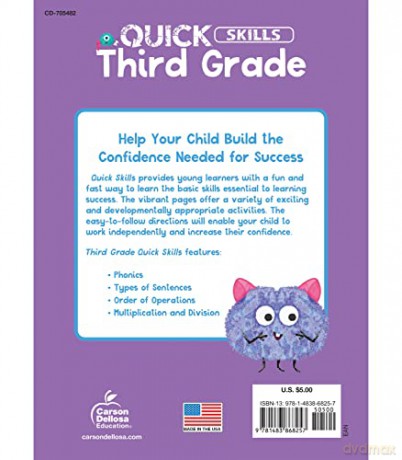 Quick Skills Third Grade Workbook - Carson Dellosa Education [KSIĄŻKA]