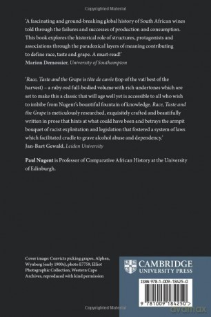 Race, Taste and the Grape: South African Wine from a Global Perspective - Paul Nugent [KSIĄŻKA]