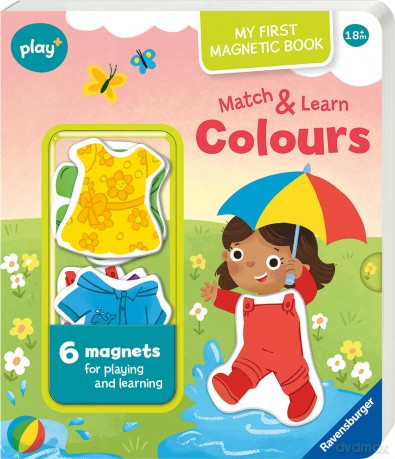 Ravensburger Play+ Infant & Toddler - My First Magnetic Book: Match and Learn Colours - Kathrin Lena Orso [KSIĄŻKA]