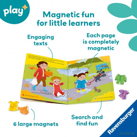 Ravensburger Play+ Infant & Toddler - My First Magnetic Book: Match and Learn Colours - Kathrin Lena Orso [KSIĄŻKA]