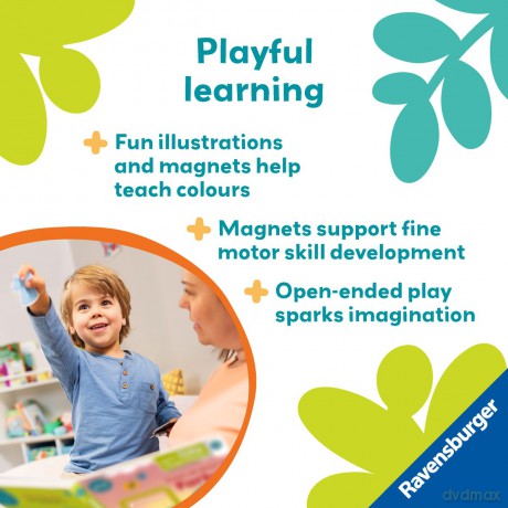 Ravensburger Play+ Infant & Toddler - My First Magnetic Book: Match and Learn Colours - Kathrin Lena Orso [KSIĄŻKA]